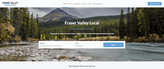 Fraser Valley Local home page